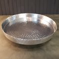 thumbnail image 3 of HomeRoots 384085 Handcrafted 13 in. Hammered Stainless Steel Round Tray, 3 of 3