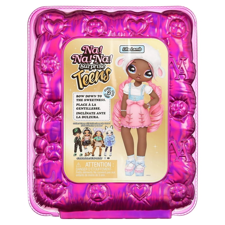 Na! Na! Na! Surprise Teens Lila Lamb Fashion Doll Playset, 3 Piece