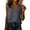 Gray1, variant on StSilkitty Casual Shirts for Womens Solid Color Cotton Linen Short Sleeve V Neck Wrap Front Blouses Lightweight Soft Tunic Tops