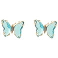thumbnail image 2 of Boucles d'Oreilles Créatives Multicolores en Diamant Papillon pour Femmes, 2 of 8