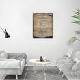 thumbnail image 2 of 10 Commandments Wall Art Vintage Ten Commandments Wall Decor God Bible Verses Inspirational Quotes Canvas Painting Print Artworks Rustic Christian Decor Framed for Living Room Bedroom Office 8"x12", 2 of 7