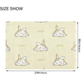 thumbnail image 3 of Cute Rabbit Bathroom Rug Rectangular Bath Mat Non Slip Bath Rugs Absorbent Shaggy Bathmats for Sink Shower 16" x 24", 3 of 7
