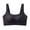 Black, variant on MVRLSH Sports Jelly Bras for Women Front Closure Wireless Multi Fastening Full Coverage Comfort Underwear Strapless Bra