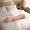 thumbnail image 6 of Pea Pod Body Pillow, S-Shaped Cooling Full Body Pillow, Double Wave Curve Support Pillow, Long Bolster Hug Pillow, for Hip, Knee, Back & Leg Support, 6 of 7