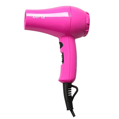 Berta Mini Hair Dryer 800 Watts Blow Dryer Ceramic Ionic Hair Styler