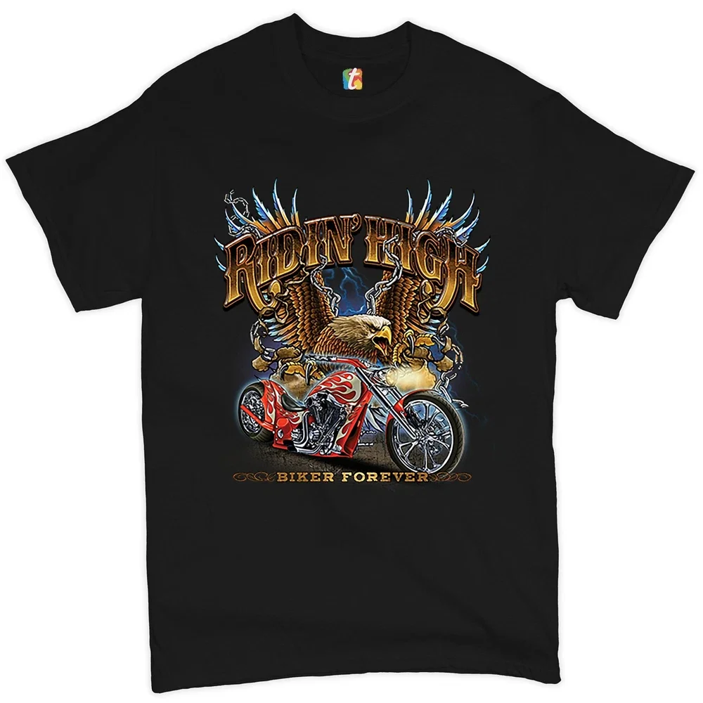 トップス GARAGE SALE series tivolisurfshop eagle Ridin High Eagle Chopper Motorcycle Biker Forever Retro Garage