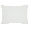 thumbnail image 2 of Mina Victory Life Styles Denim Roses Polyester Throw Pillow in White, 2 of 5