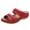 Red, variant on NOKIO Wedge Sandals for Women Dressy: Summer Flip Flops Womens Sandal Comfortable Casual Slippers Sandals Open Toe Wedges Soft Bottom Breathable Slippers
