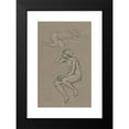 thumbnail image 2 of Elihu Vedder 16x24 Black Modern Framed Museum Art Print Titled - Studies for Figure Of&nbsp;Spring, 2 of 5