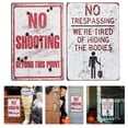 thumbnail image 2 of 2pcs Outdoor Use Warning Sign Retro Style Caution Sign Eye-catching Warning Caution Sign, 2 of 6