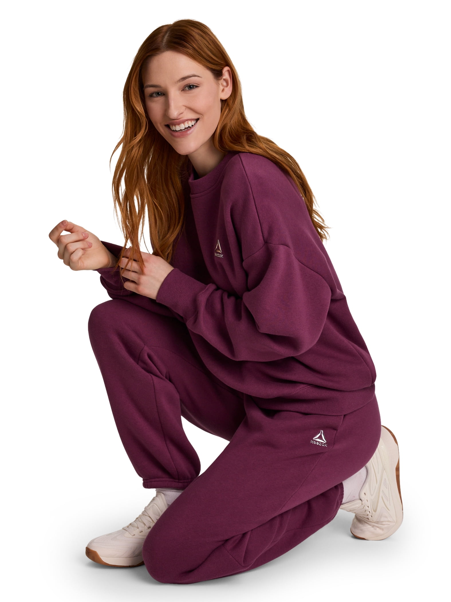 Reebok Women's Game Day Fleece Oversize Crewneck Sweatshirt, Size XS-4X