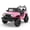 Pink, variant on SOBREMESA 12V Kids Ride on Jeep Car with Parent Remote Control, Battery Powered Electric Vehicle, Forward & Reverse, Spring Suspension, Music & Lights, Pink