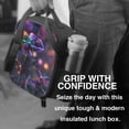 thumbnail image 6 of Honeii Glowing Chameleon Fantasy Art Print Insulated Lunch Bag, Reusable Lunch Box for Adult, Leakproof Cooler Bag for Work Office Travel Picnic, 6 of 7