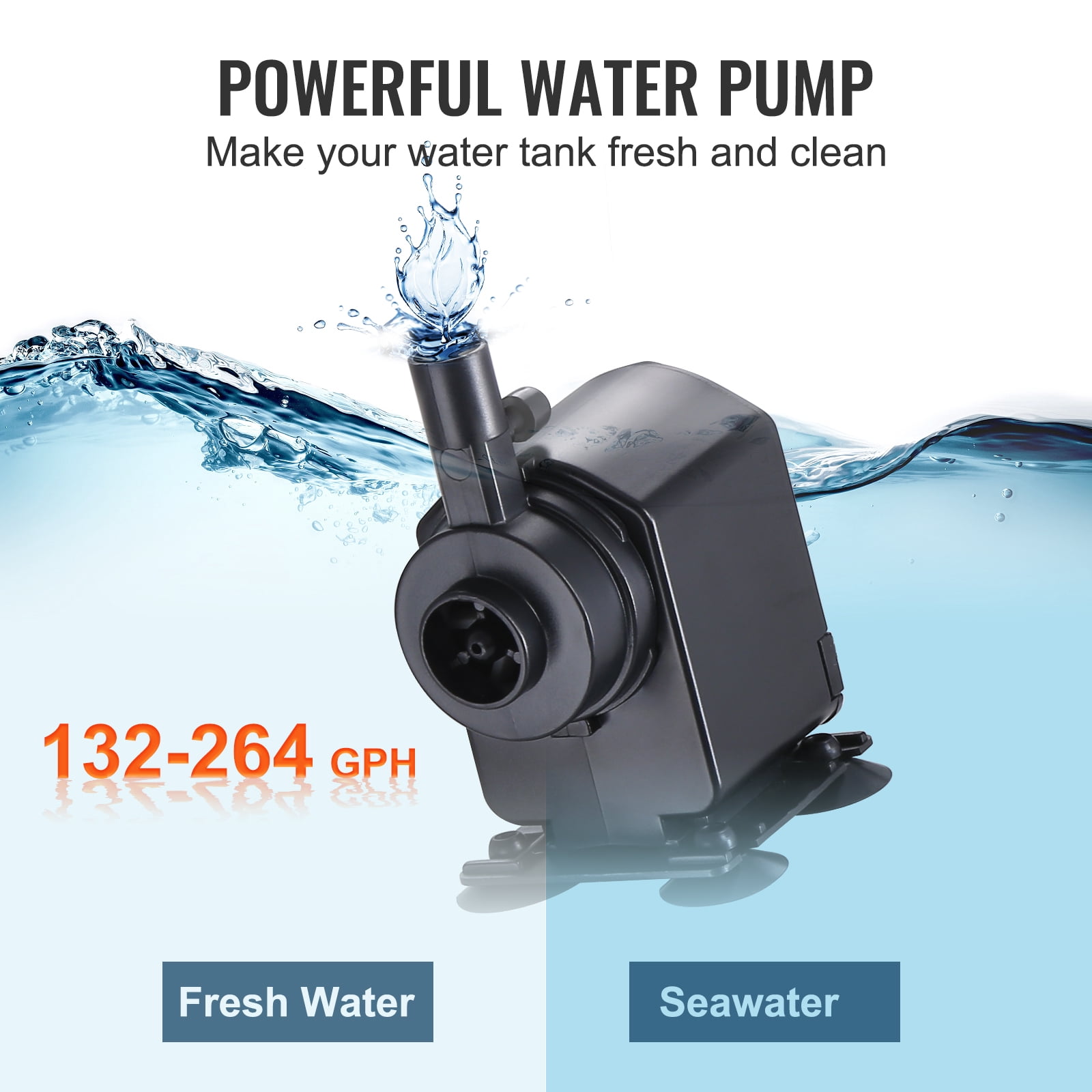 VEVOR Aquarium Chiller Hydroponic Water Chiller 1/10 HP 52 Gal Fish Tank Cooler