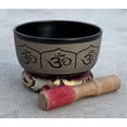 thumbnail image 4 of DharmaObjects Yoga Meditation 6 Inches OM Mantra Singing Bowl/Pad/Mallet Gift Set (Black), 4 of 4