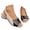 Black, variant on Mostsola Womens Sandals Peep Toe Heels Slingback Heeled Sandals Retro Casual Slip on Shoes Pumps