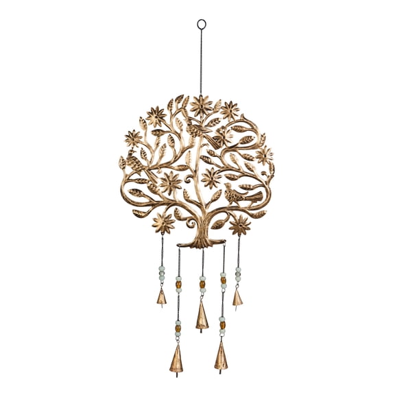 Evergreen Beautiful Hanging Tree of Life Garden Bells - 14 x 29 x 1 Inches