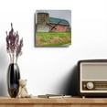 thumbnail image 4 of U R There Photography Plumb Creek Road Red I Rustic Farmhouse Acrylic Analog Wall Clock, 4 of 6