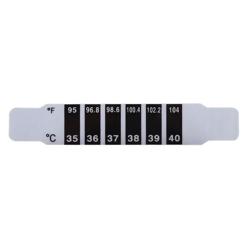 AkoaDa Instant Read Forehead Temperature Thermometer Strips,Reusable Fever Thermometer Strip,Adhesive Checking Thermometer Strip of Children/Infants/Adults/Elderly People(5pcs)