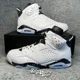 thumbnail image 1 of Ni - ke Air Jordan 6 Retro 'Reverse Oreo' Sizes Men White Black CT8529-112, 1 of 5