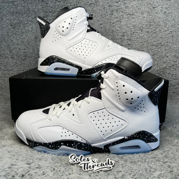 Ni - ke Air Jordan 6 Retro 'Reverse Oreo' Sizes Men White Black CT8529-112