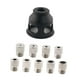 thumbnail image 2 of Kit de guía de broca autocentrante de 2-10 mm, buscador de centro de aleación de aluminio, perforadora vertical portátil con bujes de broca Negro, 2 of 8