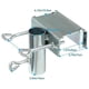 thumbnail image 3 of Parasol holder for railing Parasol stand adjustable use for balcony and terrace rectangular, 3 of 4