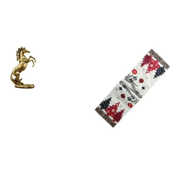 Estatua De Caballo De Pie, Figura Decorativa De Mesa, Artesanía Hecha A Mano Para Hoteles, Estanterías, Chimeneas, Camino De Mesa Navideño Ligero, Bufanda De Tocador, Mantel Reutilizable De