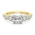 thumbnail image 4 of IGI Certified 2 Carat Cushion Shape Lab Grown Diamond Engagement Ring | 14K Yellow Gold | Frances Side Stone Diamond Ring | FG-VS1-VS2 Quality Friendly Diamonds, 4 of 6
