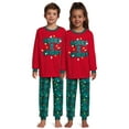 thumbnail image 2 of Jolly Jammies Boys and Girls Unisex Merry & Bright Matching Family Pajamas Set, 2-Piece, Sizes 6-12, 2 of 7