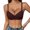 Brown, variant on Women Low Cut Underwire Push Up Bra Half Cup Comfort Lingerie Adjustable Thin Strap Deep V Gathering Support Bra Pink 80B