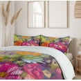 thumbnail image 6 of Ambesonne Floral Duvet Cover Set, Daisies Peony Gerbera, Queen, Multicolor, 6 of 6