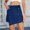 Blue, variant on Weiqiqre Shorts for Women Plus Size Denim Skirt for Women Casual A-line Jean Buttons Decor Faux Pockets Mini Skirts