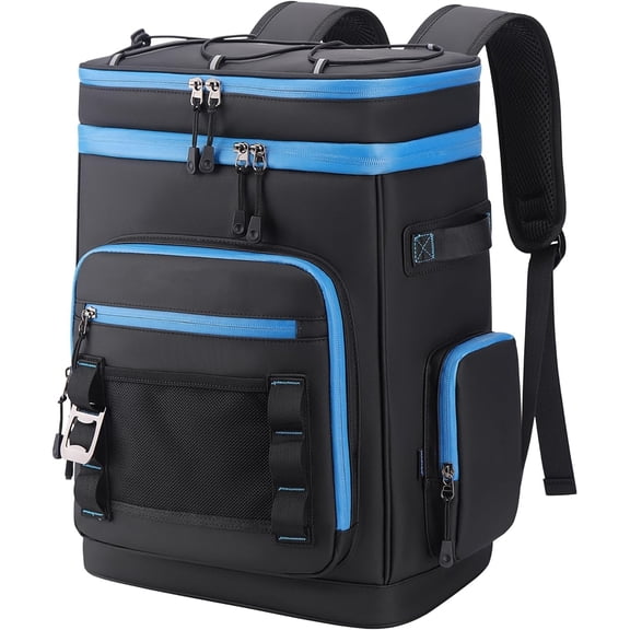 Large Waterproof Insulated Cooler Backpack for Men & Women, Leak Proof Cooler Backpack for Camping, Beach, Fishing, Picnic, Travel, Outdoor, 30L, 48Cans