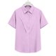 thumbnail image 5 of Camisas de Manga Larga para las Mujeres Suelto Ajuste Solapa Botón de Manga Corta Blusa de Túnica, Suaves Camisas de Manga Larga para las Mujeres Bajo Scrubs Desgaste de Verano Casual, 5 of 7