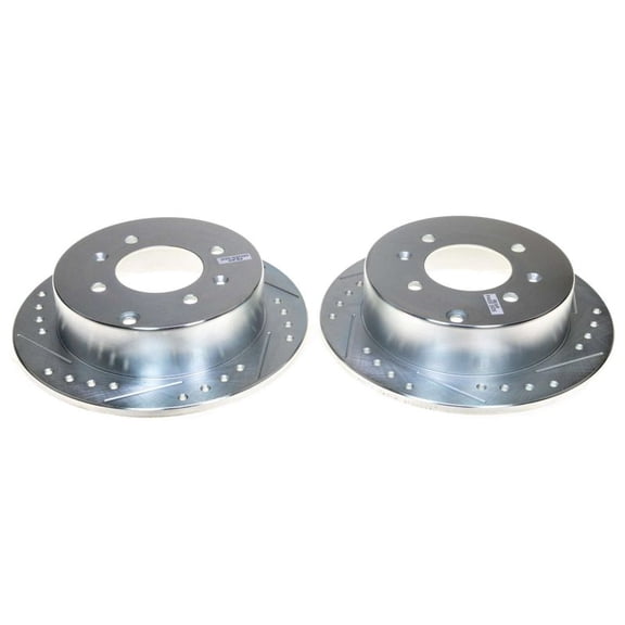 PowerStop Evolution Performance Drilled, Slotted& Plated Brake Rotor Pair