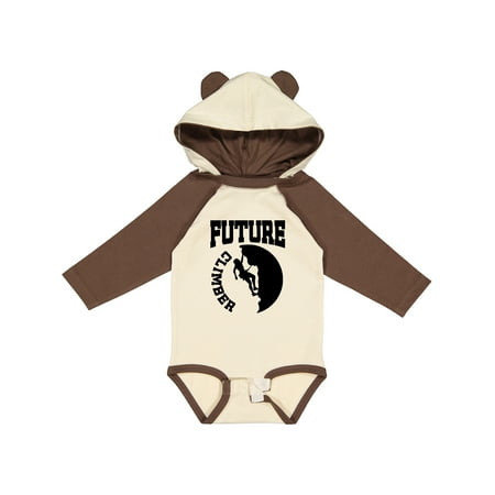 

Inktastic Climbing Future Climber Boys or Girls Long Sleeve Baby Bodysuit