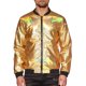 thumbnail image 1 of Chaqueta Varsity Metálica INSPIRE CHIC para Hombre, Cierre de Cremallera, Mangas Largas, Chaqueta Holográfica L Dorada, 1 of 5