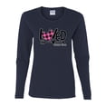 thumbnail image 2 of Wild Bobby, Loved John 3:16 Inspirational/Christian Women Graphic Long Sleeve Tee, Navy, XX-Large, 2 of 6