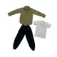 thumbnail image 1 of 3x 1/6 Escala Ropa Masculina Traje Pantalones Camisas Vestir Elegante Niños Regalos Ropa Beige, 1 of 9