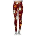 thumbnail image 3 of BAODANN Thanksgiving Turkey Print Comfortable Breathable Leggings for Cute Women Tops Printed Leggings for Women plus Size 3x Winter Outfits for Women Short Underwear for Women Maternity Work Clothes, 3 of 4