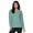 Arctic, variant on RBX Active Women's Ottoman Ribbed Lightweight V-Neck Sweatshirt