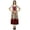Brown, variant on Bimba Womens Boho Chic Cotton Dress Long Floared Anarkali kurta Kurti Clothing