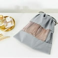 thumbnail image 6 of Transparent Storage Bag, Velvet Protection Drawstring Bag for Travel, Shoes, Underwear, Small Clothing, and Cosmetics, Durable, Foldable, and Easy to Carry for Daily Use, 6 of 6