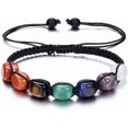 thumbnail image 1 of 7 Chakra Stone Yoga Bracelet Reiki Healing Crystal Natural Gemstone Braided Rope Bracelets for Women Girl, 1 of 4
