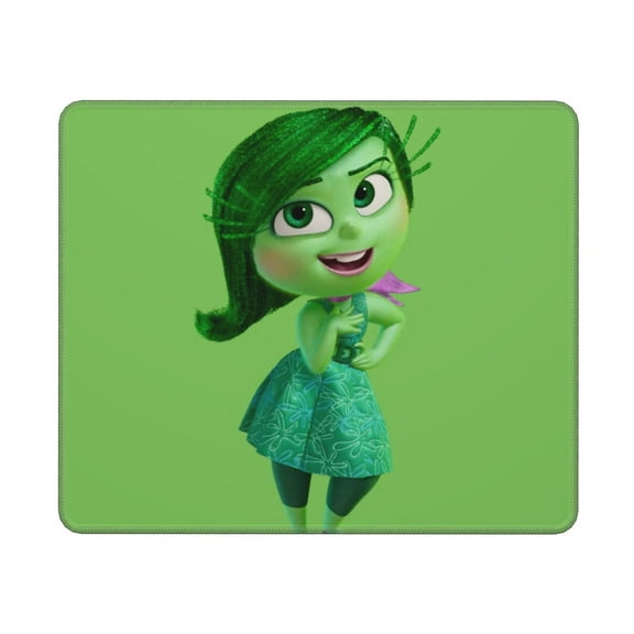 Disgust Inside Out 2 Mousepad Non-Slip Rubber Base Mouse Pads for Computers Laptop Office Desk Accessories Mouse pad 1pc,10X12In