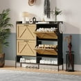 thumbnail image 2 of Shoe Cabinet with 4 Flip Drawers, Freestanding Shoe Storage Organizer for Entryway, Shoe Rack Cabinet, Dry and Wet Separation with Metal Legs, 2 of 10