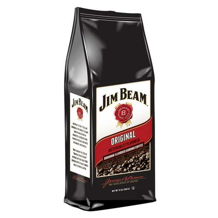 Jim Beam Original Bourbon Flavored Ground Coffee, 1 bag/12 (Best Way To Drink Jim Beam Bourbon Whiskey)