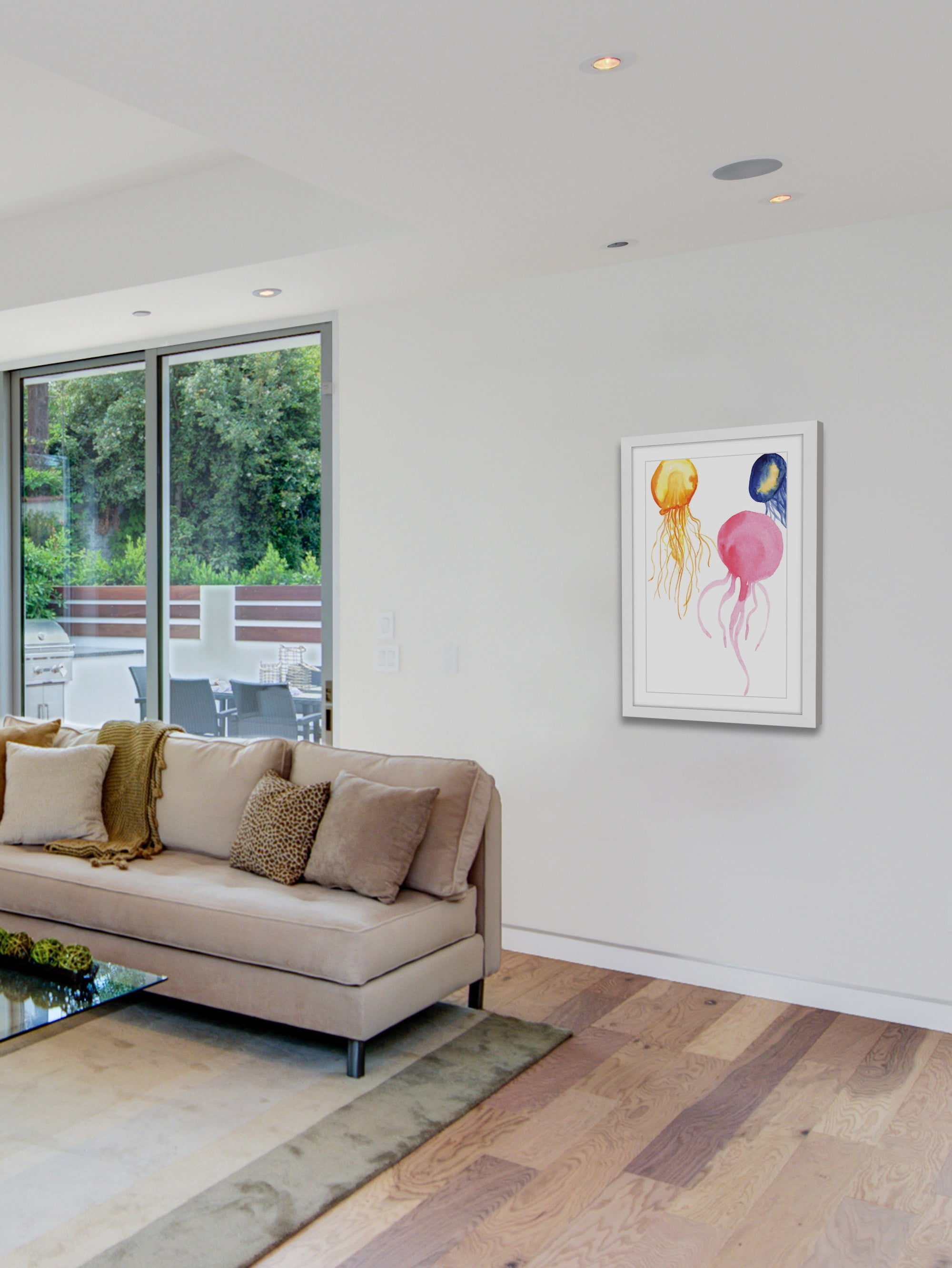 "Jellyfish" Framed Painting Print