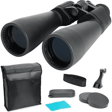 SkyMaster 25x70 Binocular - Large Aperture Outdoor & Astronomy Binoculars - for Long Distance Tripod Viewing - Includes Tripod Adapter & Carrying Case - Multi-Coated Optics